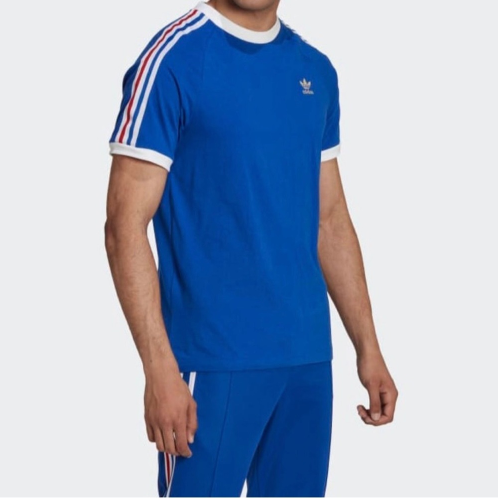 🇮🇹🇪🇸🇨🇭🇫🇷Adidas Originals FB Nations ringer tee Red / Gold / Blue / Green - Picture 10 of 15